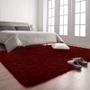 Imagem de tapete sala quarto peludo felpudo fofinho 200x300cm Vermelho Casen