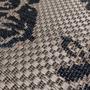 Imagem de Tapete sisal decorativo sala quarto sem pelo fácil de limpar sítio quarto sala risort hotel 200x250-flora-bege-chumbo