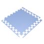 Imagem de Tapete Tatame EVA 100x100x2cm 20mm Escolha a sua Cor Azul Claro