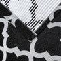 Imagem de Tapete Tecido Jacquard c/ Látex 2,00 m x 2,50 m - Arabesco Preto