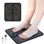 Imagem de Tapete terapia relaxante muscular massageador elétrico recarregável para os pés carregamento usb