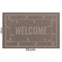 Imagem de Tapete Welcome Bege Com Bege 45x65cm - Antiderrapante
