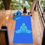Imagem de Tapete Yoga Premium Azul Estampa Buda 2,00m - 5mm