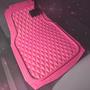 Imagem de Tapetes de Carro CAR PASS Heavy Duty - Borracha Rosa 3D Losango