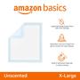 Imagem de Tapetes Higiênicos para Cachorros Amazon Basics - Secagem Rápida, 5 Camadas, XL (40 Unidades)