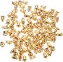 Imagem de Tarracha Brinco Fecho Bala Em Metal Dourado Com 300 Peças