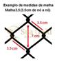 Imagem de Tarrafa Com Corrente Para Pesca Malha 35mm Carpa Taínha 15mt