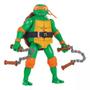 Imagem de Tartaruga Ninjas Caos Mutante Deluxe Michelangelo 14 cm C/ Acessorios - Com Som E Função Braço Golpe - Sunny