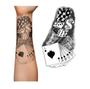 Imagem de Tatuagem Falsa Temporaria Realista - Cartas Poker Baralho 3d