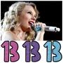 Imagem de Tatuagem Temporária Taylor Swift 13 Kit Com 3 Roxo Rosa ul
