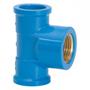 Imagem de Te Azul Com Bucha De Latao Amanco 25X1/2''