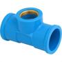 Imagem de Te Azul Com Bucha De Latao Krona 25X3/4'' - Kit C/20 Pecas