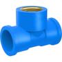 Imagem de Te Azul Com Bucha De Latao Tigre 25Mmx3/4''