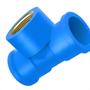 Imagem de Te Azul Com Bucha De Latao Tigre 25Mmx3/4''