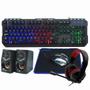 Imagem de Tec/ Mouse/ Mousepad/ Fone/ Speaker Sate GK-54 Preto SP/ Preto/ Cinza