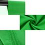 Imagem de Tecido de Fundo Infinito Chroma Key Algodão Verde 1.5x2.0m para Estúdio Fotográfico