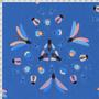 Imagem de Tecido Estampado para Patchwork - Coleção Insetos Fundo Azul by Lulublu (0,50x1,40)