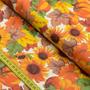 Imagem de Tecido Estampado para Patchwork - Harvest : Abóbora com Girassol (0,50x1,40)