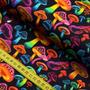 Imagem de Tecido Estampado Para Patchwork - Neon : Cogumelo Neon (0,50x1,40)