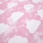 Imagem de Tecido Estampado para Patchwork - Nuvens Grandes Texturão Rosa Cor 01 (0,50x1,40)