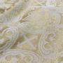 Imagem de Tecido Jacquard Lurex Branco e Dourado Litúrgico Arabesco - 2,80m de Largura