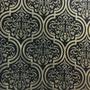 Imagem de Tecido Jacquard Luxo Preto com Dourado - Largura 2.80m