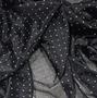 Imagem de Tecido Lurex Glitz Preto com Poá Prata