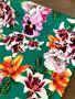 Imagem de Tecido Neoprene Estampa Floral Verde Escuro (0,50cm x 1,40mts)