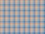 Imagem de Tecido Oxford Estampado Xadrez Bege, Azul e Laranja - 1,40m