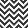 Imagem de Tecido para Decoração Estampado Chevron Preto e Branco