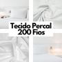 Imagem de Tecido Percal Branco 200 Fios 100% Algodão 2.00x2,50 Metros