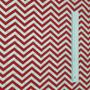 Imagem de Tecido Tricoline Chevron em Vermelho e Branco 50cm x 1,40m