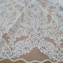 Imagem de Tecido Tule Bordado Arabesco Coleção Elie Saab Offwhite 1mt comp x 1,25mt larg