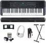 Imagem de Teclado Arranjador Yamaha PSR- E283 61 teclas + Suporte + Pedal + Fone Branco