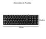 Imagem de Teclado Básico PC Notebook Resistente à água ABNT2 Multilaser