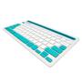 Imagem de Teclado Bluetooth OEX Class, ABNT2, Suporte Integrado para Tablet e Smartphone, Azul e Cinza - TC502