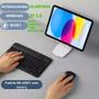 Imagem de Teclado Bluetooth Sem Fio: Compatível com Tablet PC e Windows Design Slim e Portátil Cor Preto