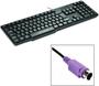 Imagem de Teclado c fio slim ps2 130cm res agua