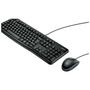 Imagem de Teclado c/mouse com fio preto mk120 logitech