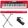 Imagem de Teclado Casio Arranjador Casiotone CT-S200 Red + Suporte + Pedal