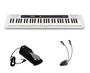 Imagem de Teclado Casio Casiotone CT-S200 WH com Luminária e Pedal Kit