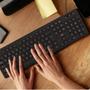 Imagem de Teclado Com Fio 3 Níveis Ajustáveis Teclas Silenciosas Preto