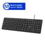 Imagem de Teclado Com Fio Cabo de 180cm Teclas Redondas USB Preto Multi (Multilaser) - TC294