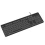 Imagem de Teclado Com Fio Light 3 Níveis Led Teclas Silenciosas Preto