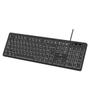 Imagem de Teclado Com Fio Light 3 Níveis Led Teclas Silenciosas Preto