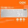 Imagem de Teclado com fio oex pop teclas redondas tc400 branco