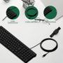 Imagem de Teclado com Fio TCI10 e Mouse sem Fio MSI50 1200DPI - Intelbras