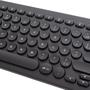 Imagem de Teclado Com Fio Teclas Redondas Multimidia USB Preto ABNT2