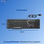 Imagem de Teclado com Fio TF150 Multi Simples USB para Computador e Notebook - Ideal para Uso Diário e Escritório