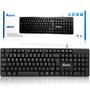Imagem de Teclado com fio usb basico padrao abnt2 preto